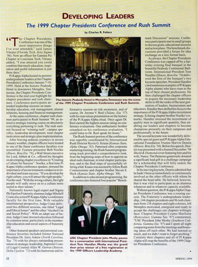 Developing Leaders, Spring 1999